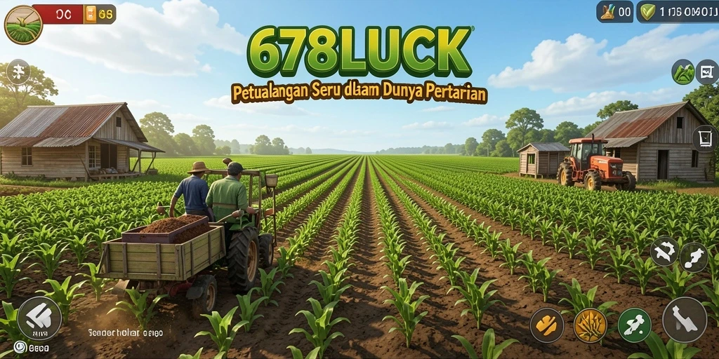 Gameplay seru di dunia pertanian 678LUCK dengan beragam aktivitas.
