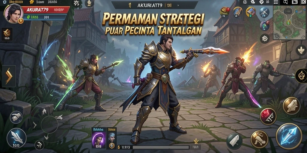 Tangkapan layar gameplay menampilkan aksi strategi yang mendebarkan.
