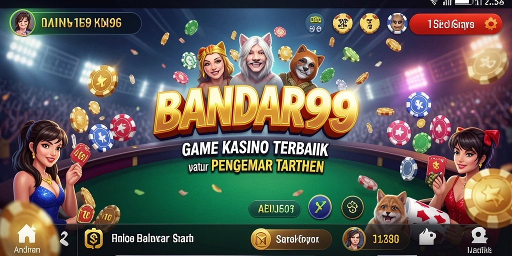Tampilan menarik dari gameplay Kasino di BANDAR99.