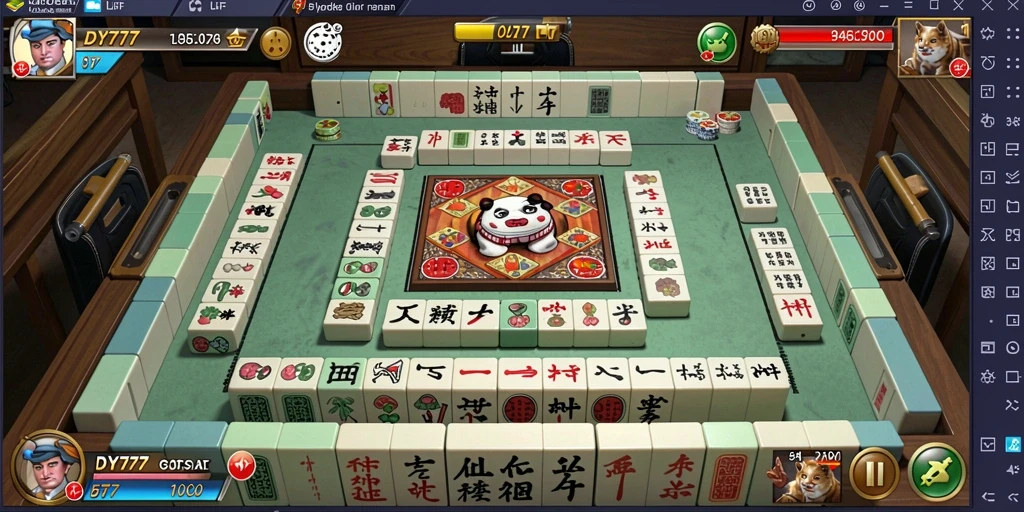 Tampilan menarik gameplay Mahjong di DY777.