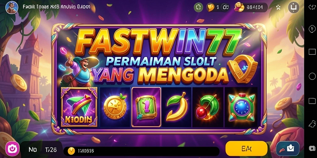 Tampilan permainan slot FASTWIN77 yang memukau dan interaktif.