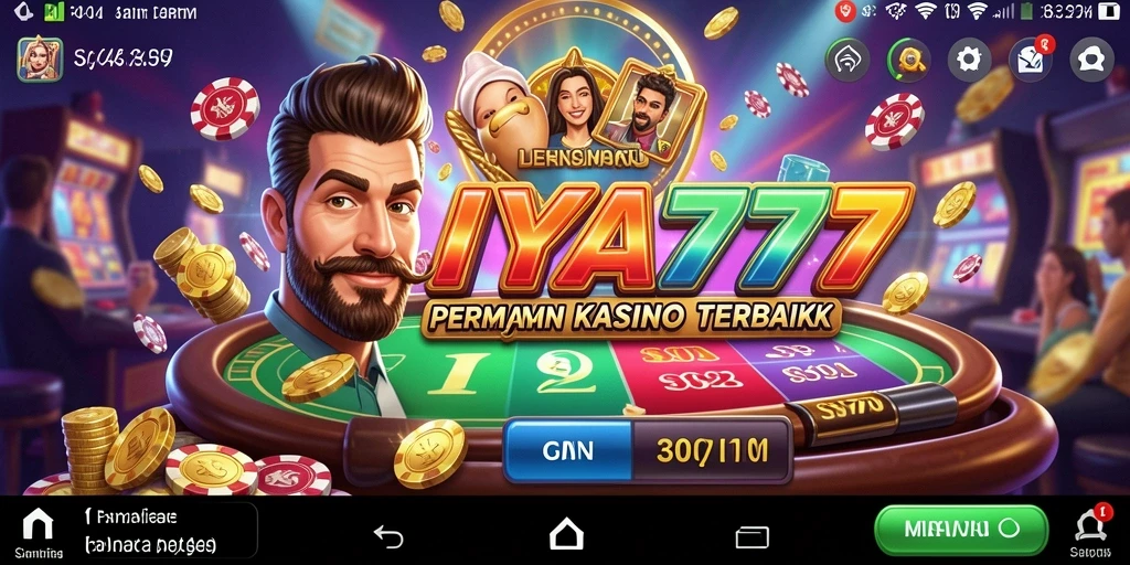 Screenshot gameplay IYA777 menampilkan suasana kasino yang menegangkan dan menyenangkan.