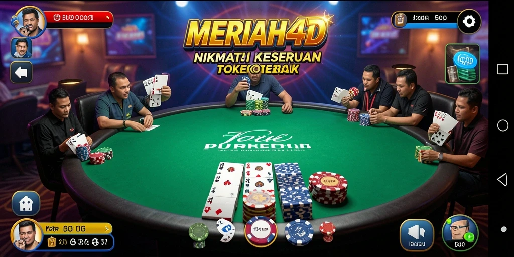 Gameplay Poker yang seru dan mendebarkan di MERIAH4D.