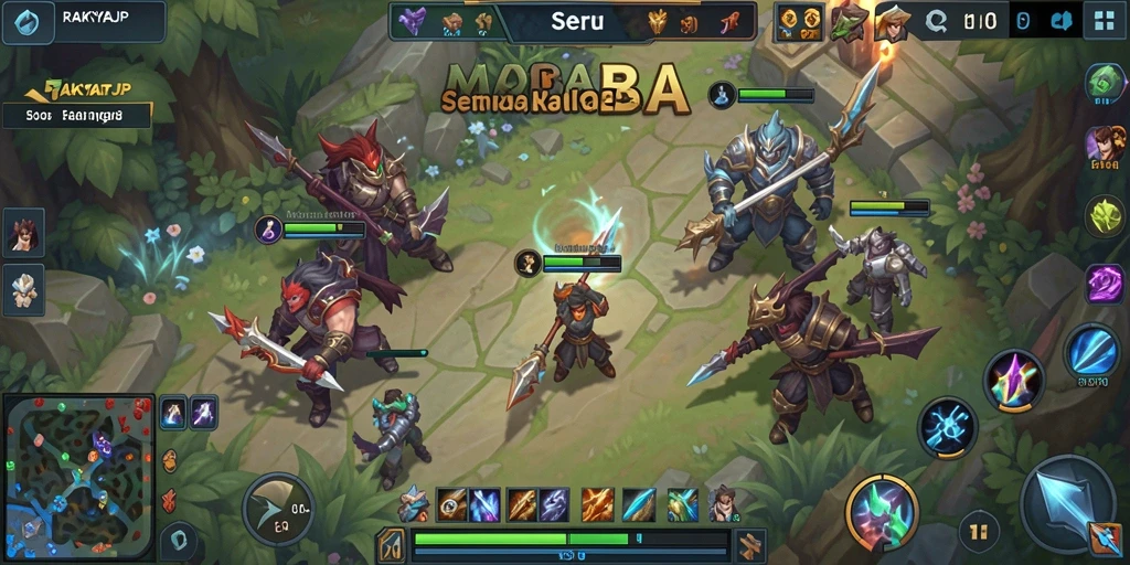 Tampilan gameplay RAKYATJP yang mendebarkan saat bertempur di arena.