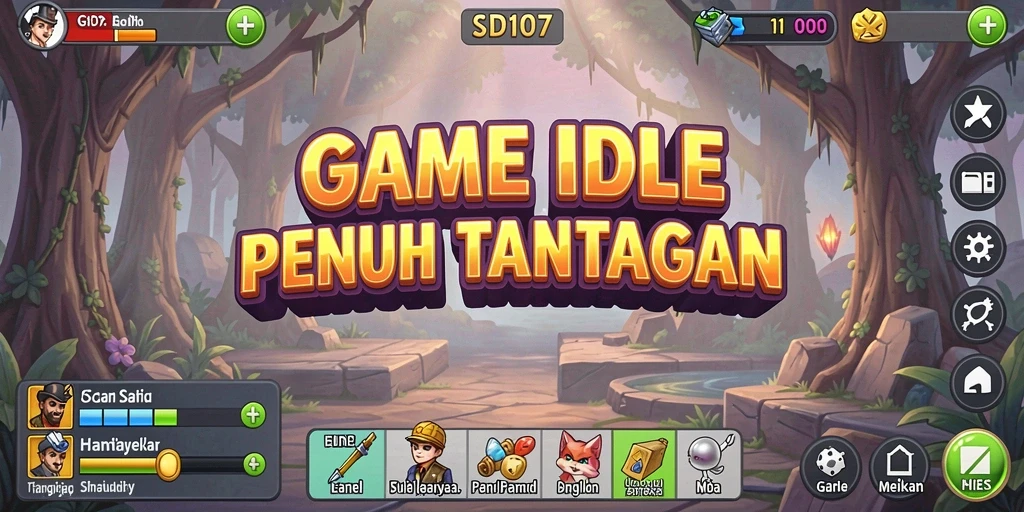 Screenshot utama SD107 menampilkan gameplay yang menarik dan intuitif.