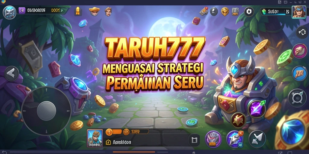 Screenshot utama TARUH777 menampilkan gameplay strategi yang mendebarkan.