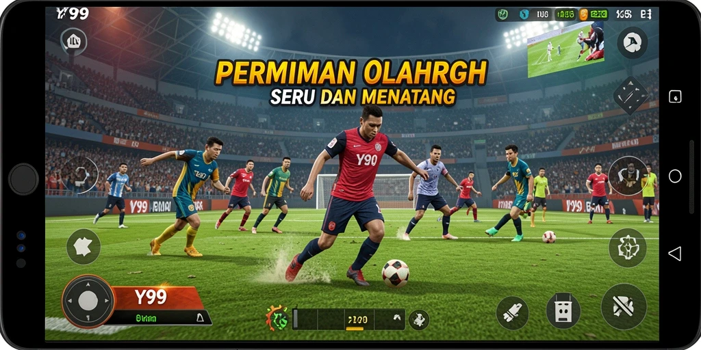 Tampilan gameplay Y89 yang dinamis dan seru saat bertanding.